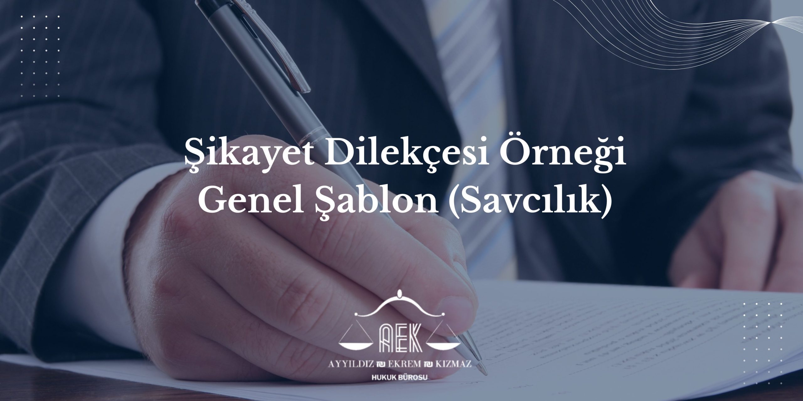 Şikayet Dilekçesi Örneği - Genel Şablon (Savcılık)